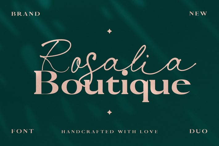 Rosalia Boutique- Handwritten Script and Serif Duo