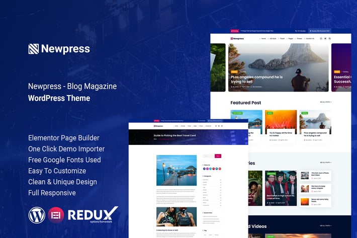 Newpress - Blog Magazine WordPress Theme 