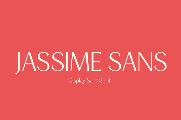 Jassime Sans - Display Sans Serif