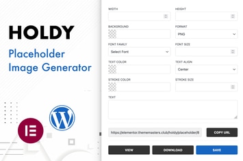Holdy - Placeholder Image Generator
