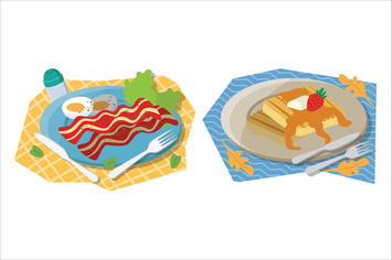 Breakfast Food Illustration