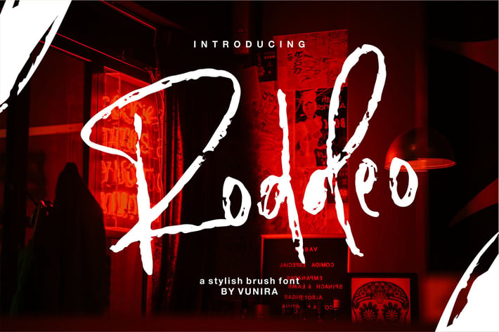 Roddeo | A Stylish Brush Font