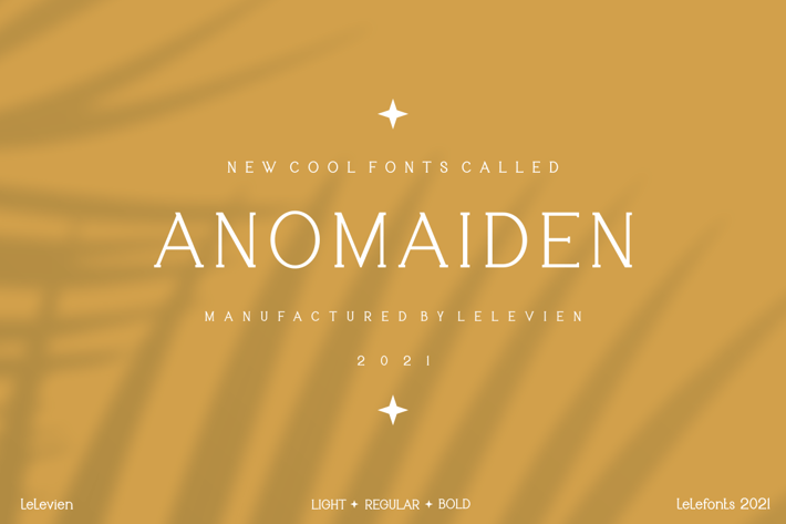 ANOMAIDEN SERIF FONT FAMILY