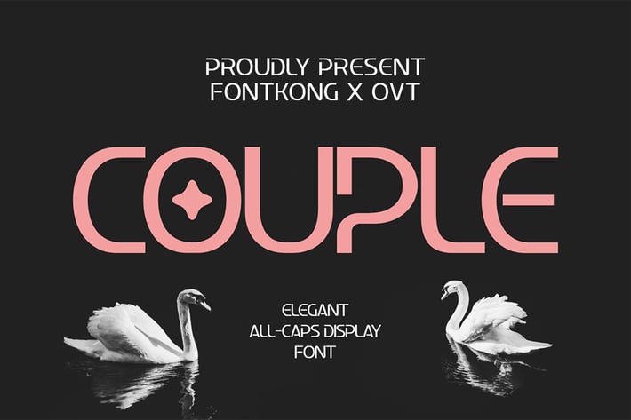 Couple - Elegant All Caps Display Font
