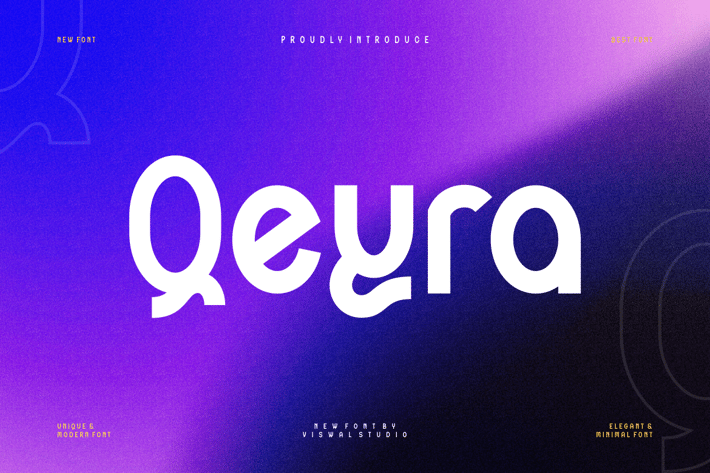 Qeyra - Modern Logo Font