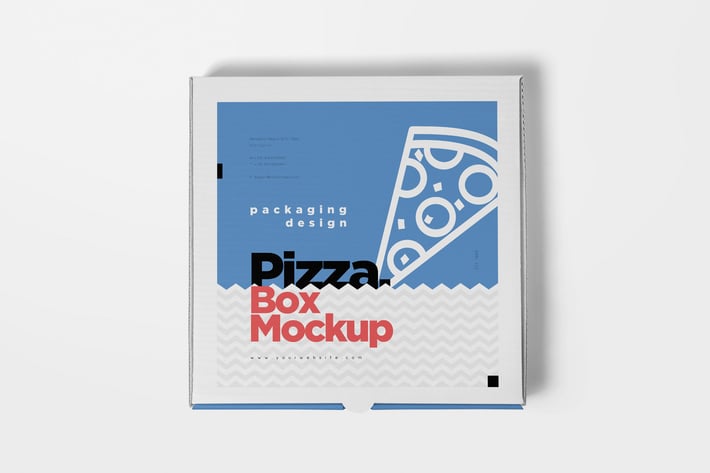 Takeaway Pizza Box Mockups