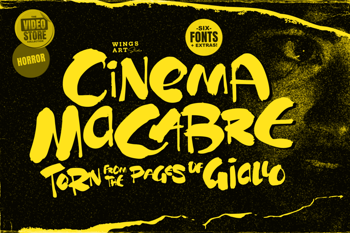 Cinema Macabre: Horror Fonts Inspired by Giallo