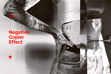 Negative Copier Photo Effect