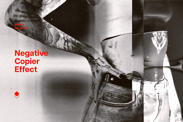 Negative Copier Photo Effect