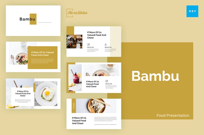 Bambu - Food Keynote Presentation Template