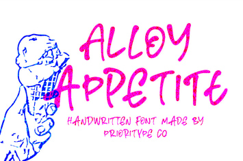 Alloy Appetite – Chic Handwritten Font
