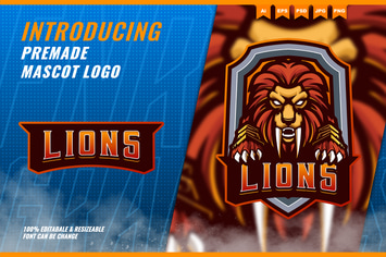 Lion - Mascot Esport Logo Template