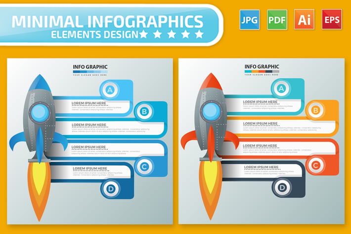 Rocket Infographics design