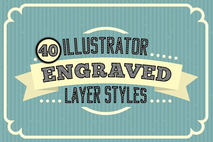 Engraved Vector Text Styles