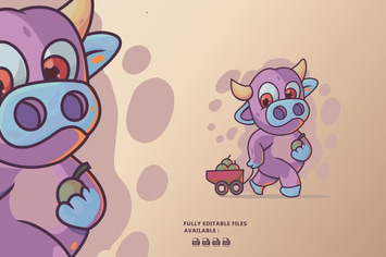 Cute Cow Illustration
