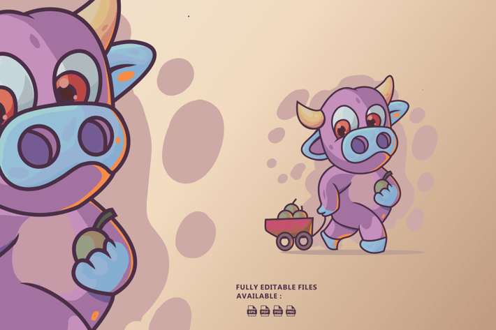 Cute Cow Illustration