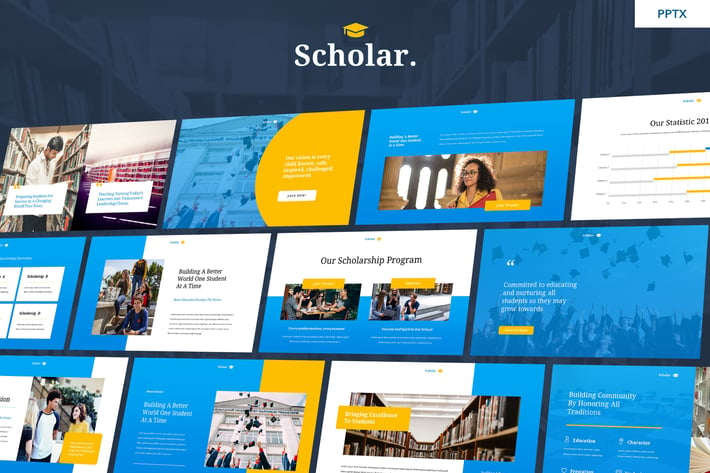 Scholar - Education Theme Powerpoint Template 