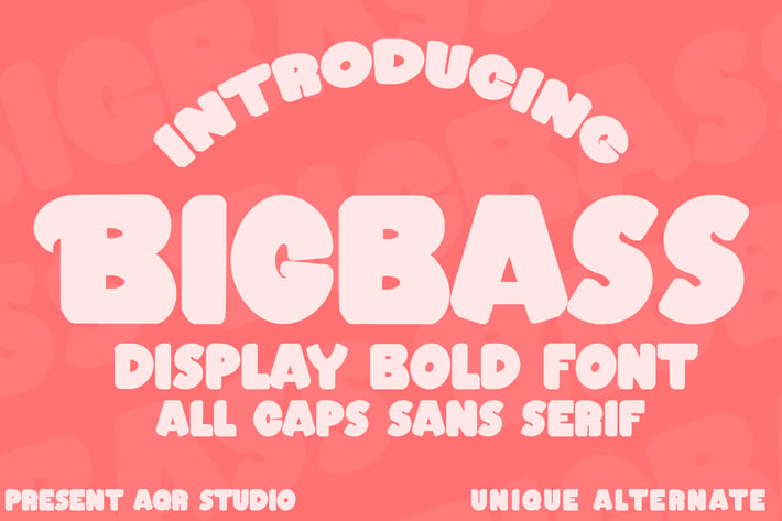 Bigbass - Display Bold Font