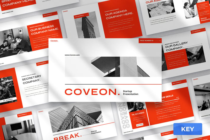 Coveon - Startup Keynote Presentation Template
