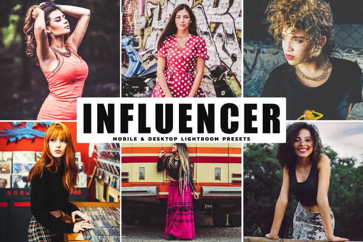 Influencer Mobile & Desktop Lightroom Presets