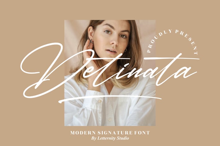 Detinata Modern Signature Font
