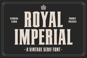Royal Imperial a Vintage College Font