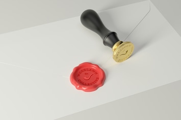 Wax Seal Stamp Photoshop Mockups