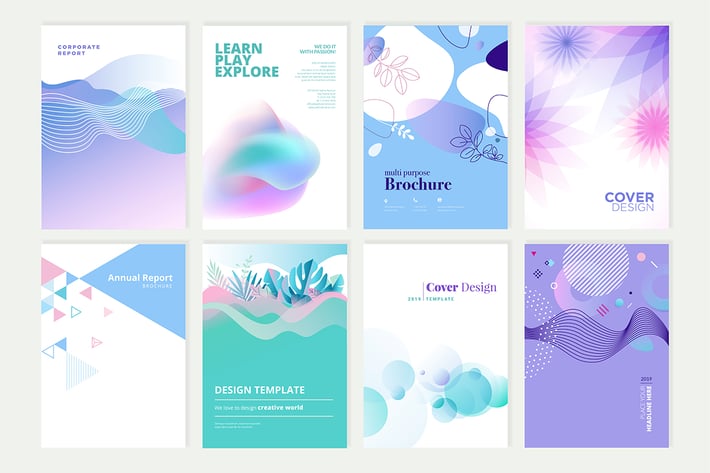 Beauty brochure, annual report, cover designs