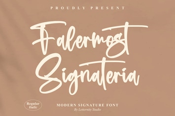 Falermost Modern Signature Font