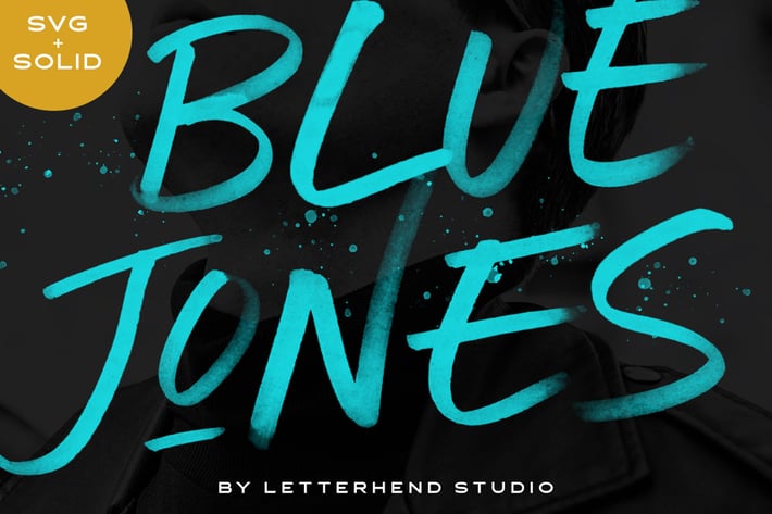 Blue Jones - SVG Font