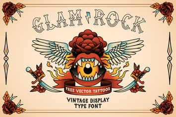 Glam Rock Vintage Font