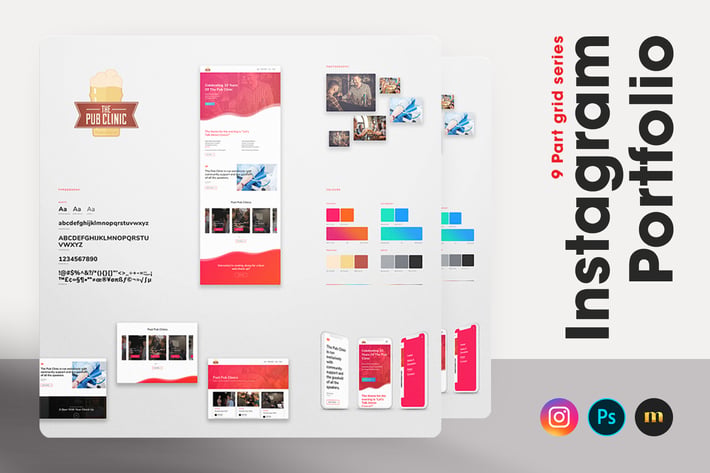 Instagram Portfolio - 9 Part grid series