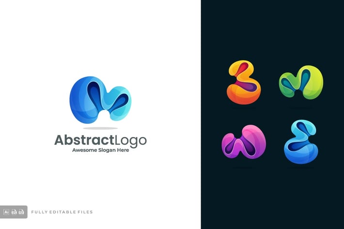 Abstract Colorful Logo Template