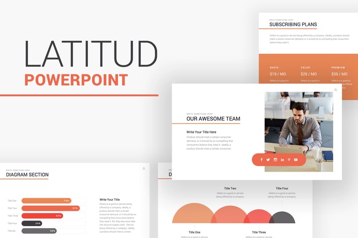 Latitud Business Pitch Deck PowerPoint Template