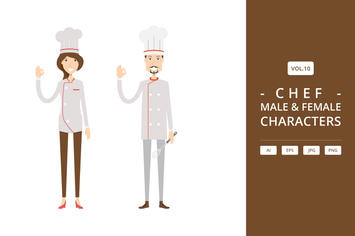 Chef - Male & Female Characters Vol.10