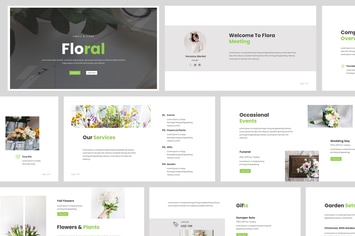 Florist Powerpoint Presentation Template