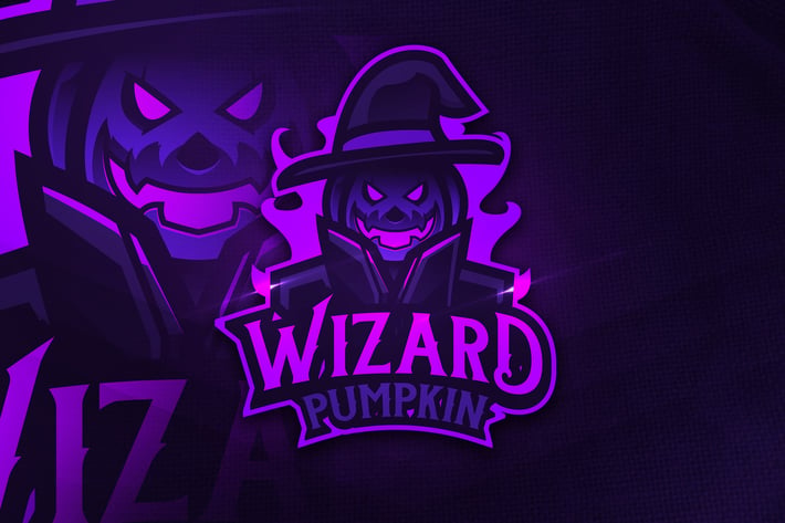 Wizard Pumpkin - Mascot & Esports Logo