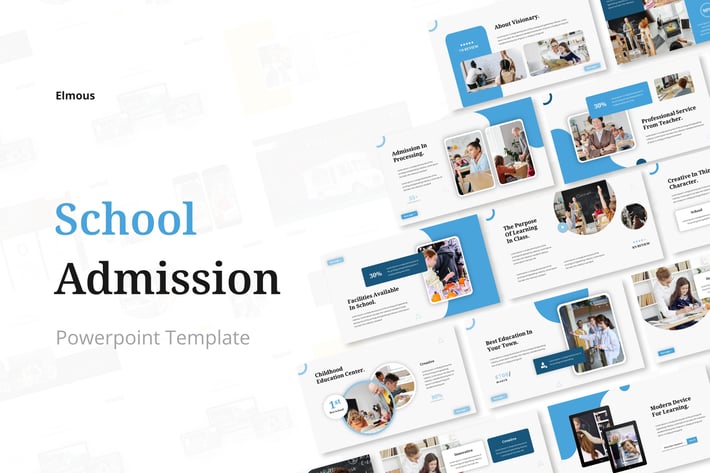 School Admission Powerpoint Presentation Template