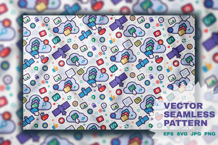 Global Technology Seamless Pattern