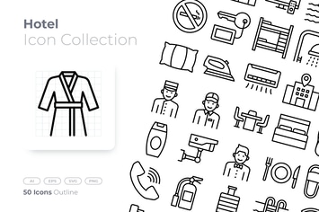 Hotel Outline Icon
