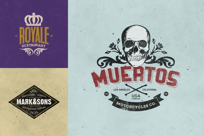 Retro Logo Templates V.09