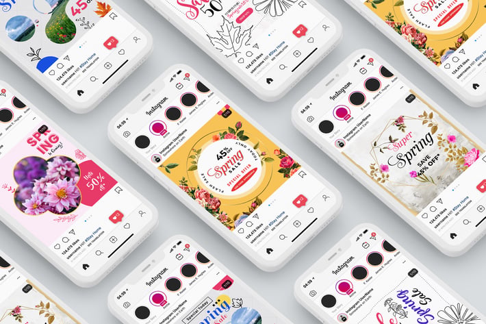Spring Season Social Media Templates
