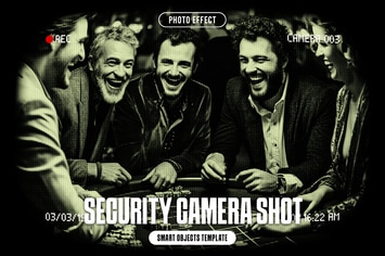Security Camera Shot Photo Effect