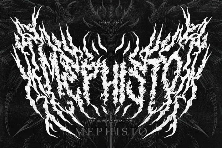   Mephisto – A True Black Metal Font