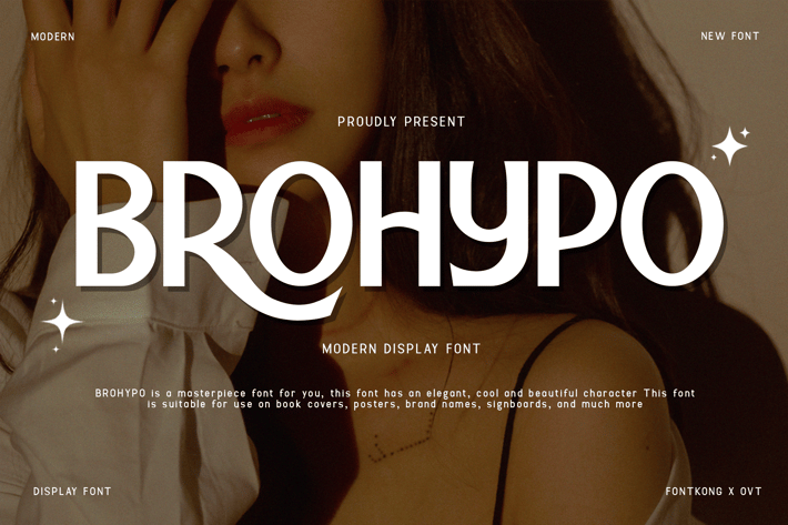 Brohypo - A Modern Display Font