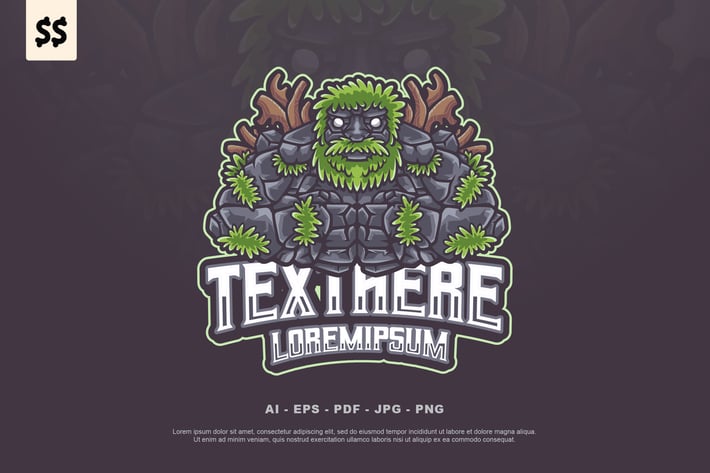 Mascot Golem Logo Design