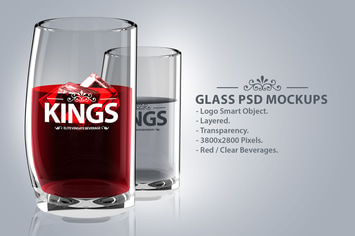 Glass Logo PSD Mockups