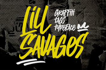 Lill Savages - Graffiti Tags Typeface