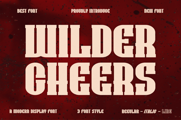 Wilder Cheers - Modern Font