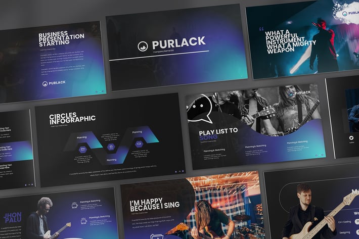Purlack Keynote Templates